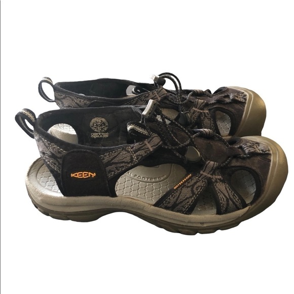 Keen Whisper Waterproof Hiking Sandals 7.5 Mom Sporty Closed Toe Shoe Gorpcore - Picture 1 of 6